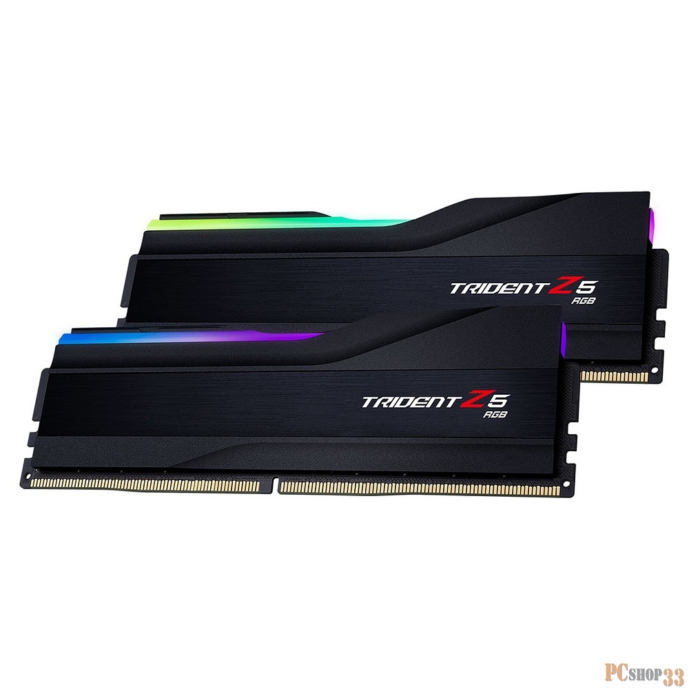 Модуль памяти G.Skill DDR5 32GB Kit (2x16Gb) 6000 MT/s CL36 F5-6000J3636F16GX2-TZ5RK TRIDENT Z5 RGB