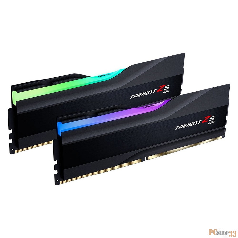 Модуль памяти G.Skill DDR5 32GB Kit (2x16Gb) 6000 MT/s CL36 F5-6000J3636F16GX2-TZ5RK TRIDENT Z5 RGB