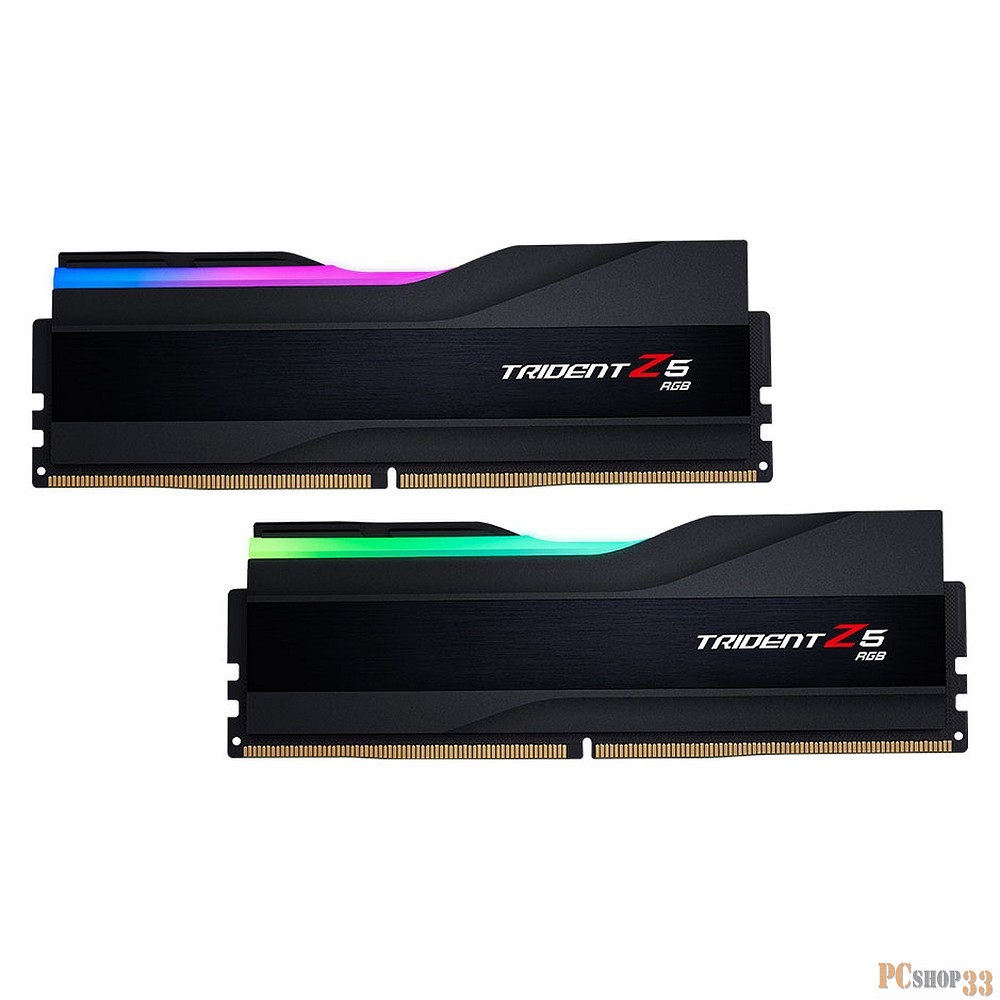 Модуль памяти G.Skill DDR5 32GB Kit (2x16Gb) 6000 MT/s CL36 F5-6000J3636F16GX2-TZ5RK TRIDENT Z5 RGB