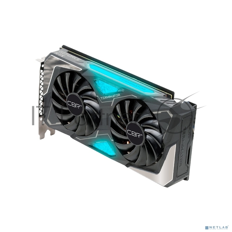 Видеркарта CBR RTX3060 Terminator T1 12Gb GDDR6, 192bit, 1320-1777/15000Mhz, 3*DP+1*HDMI2.1, 170W, Ret