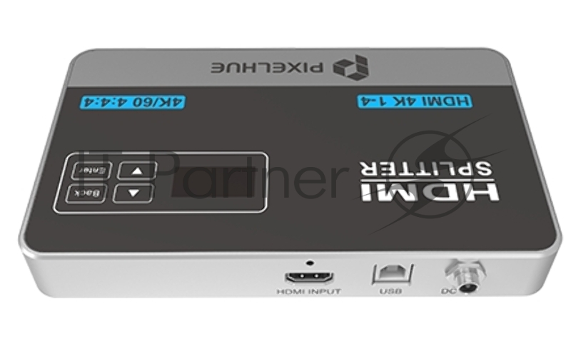 Видео разветвитель HDMI 4K 1-4 (4K/60 4:4:4, plug and play, Вход HDMI 2.0 Выход HDMI 2.0 - 4 шт.)