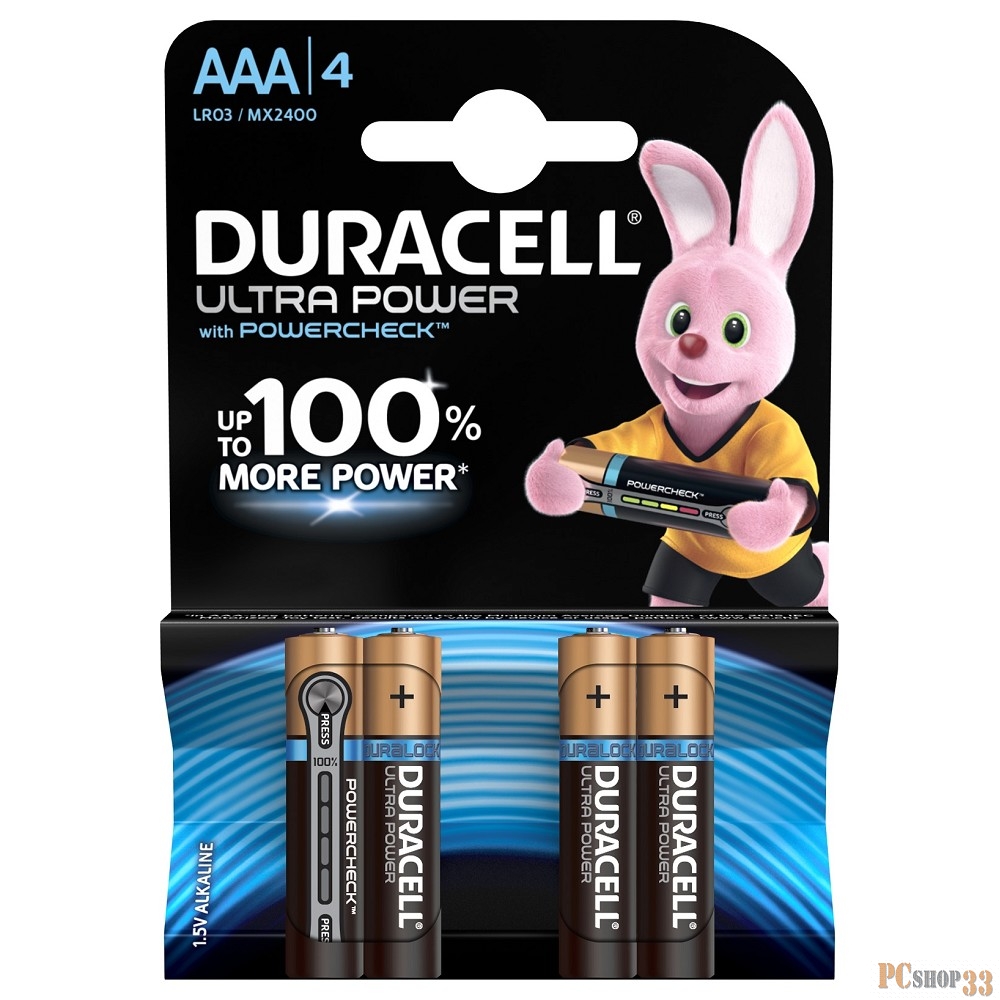 Батарейка DURACELL LR03-4BL Ultra Power (4 шт. в уп-ке)