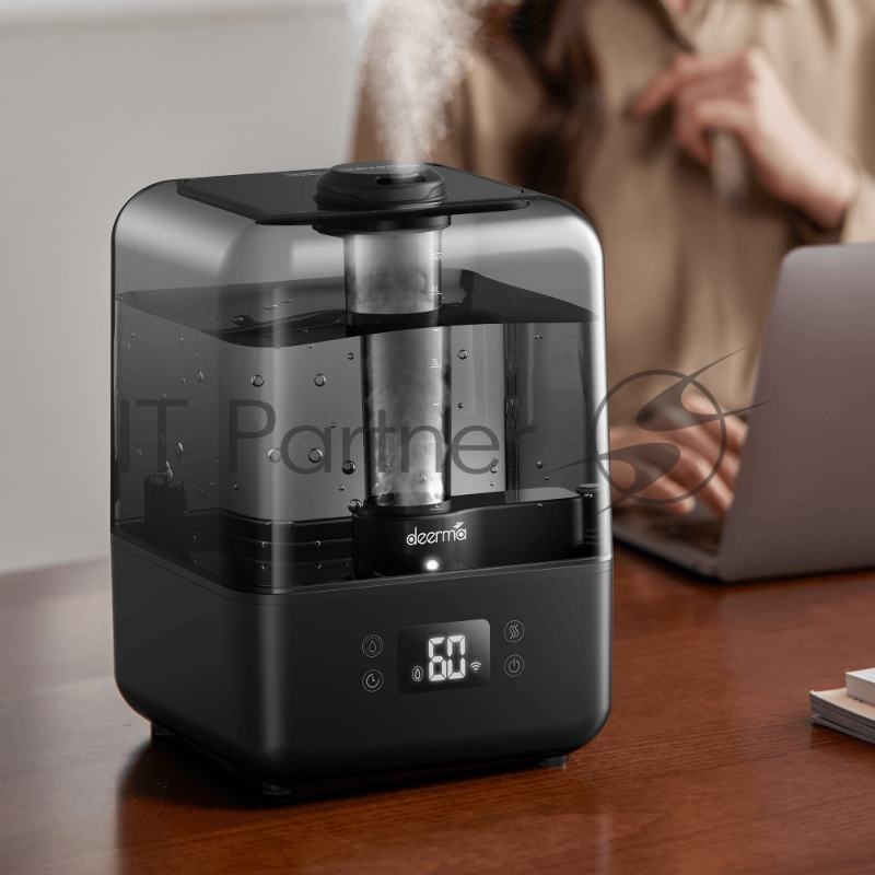 Увлажнитель воздуха deerma Humidifier DEM-F15W, ультразвуковой, с Wi-Fi Black