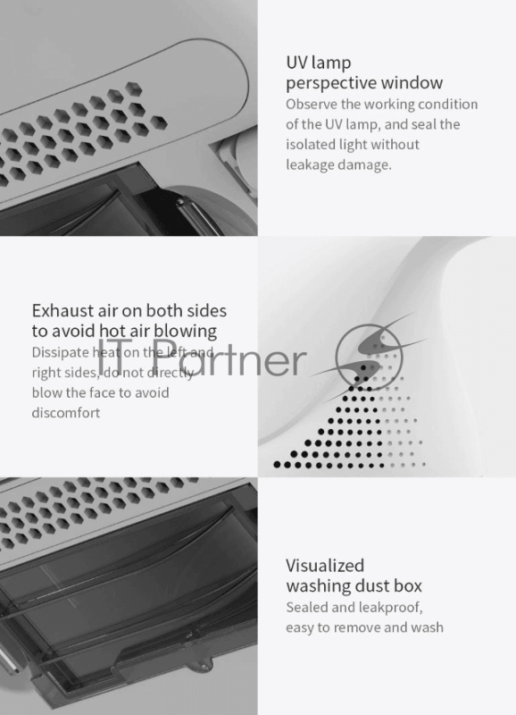 Пылесос для удаления пылевых клещей deerma Mite Vacuum Cleaner CM800 White