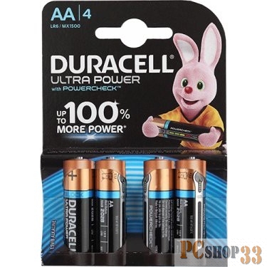 Батарейка DURACELL LR6-4BL Ultra Power (4 шт. в уп-ке)