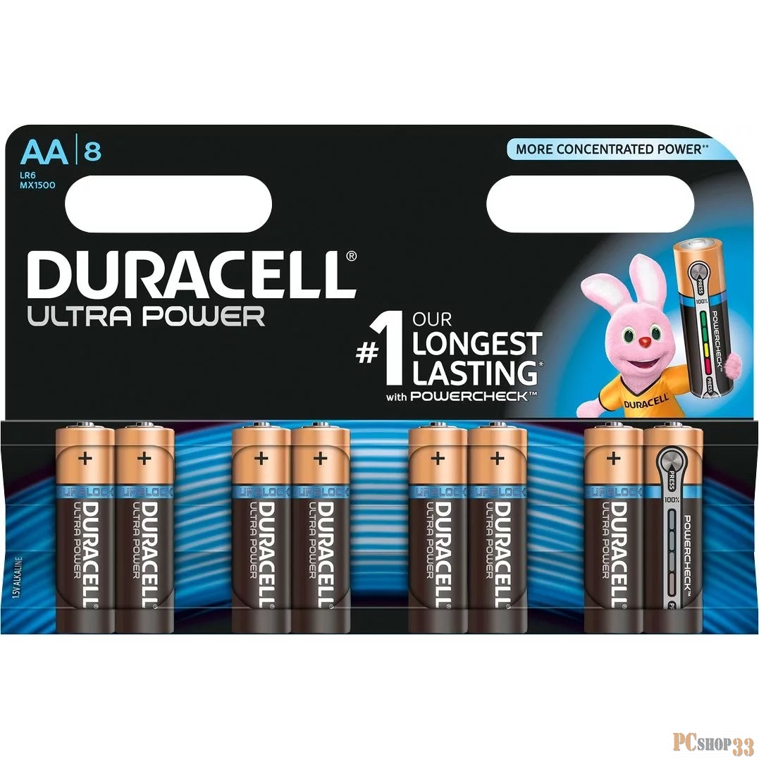 Батарейка DURACELL LR6-8BL Ultra Power (8 шт. в уп-ке)