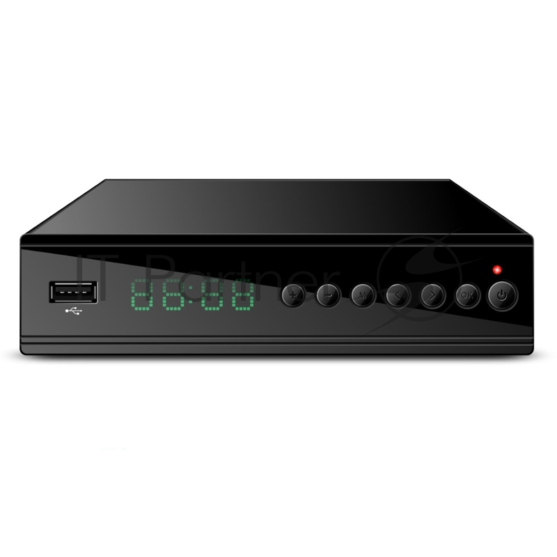 Ресивер эфирный цифровой DVB-T2/C HD HD-350 металл, дисплей DOLBY DIGITAL, HEVC Сигнал Electronics