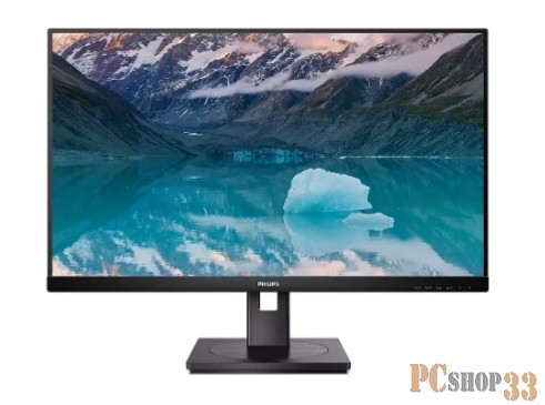 МОНИТОР 23.8 PHILIPS 242S9JML/00 Black с повротом экрана (VA, 1920x1080, 75Hz, 4 ms, 178°/178°, 300 cd/m, 50M:1, +DVI)