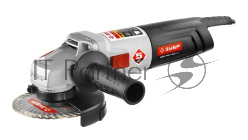 УШМ ЗУБР 125 мм, 1100 Вт, с регулировкой оборотов, компакт, серия Профессионал