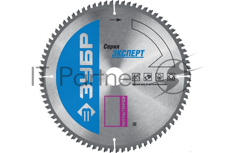 Диск ЗУБР Мультирез 300 x 30мм 80Т, диск пильный по алюминию