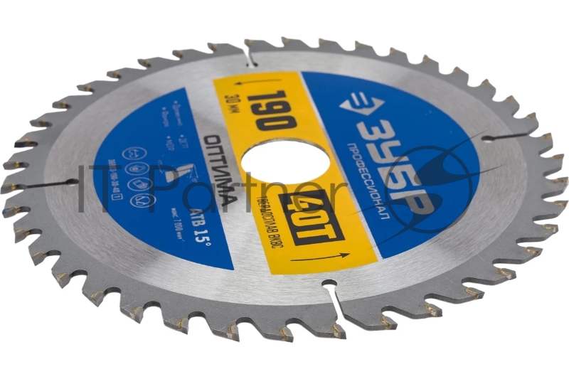 Диск ЗУБР Оптима 190 x 30мм 40Т, диск пильный по дереву