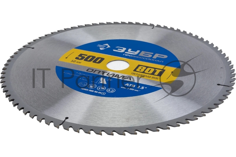 Диск ЗУБР Оптима 500 x 50мм 80Т, диск пильный по дереву