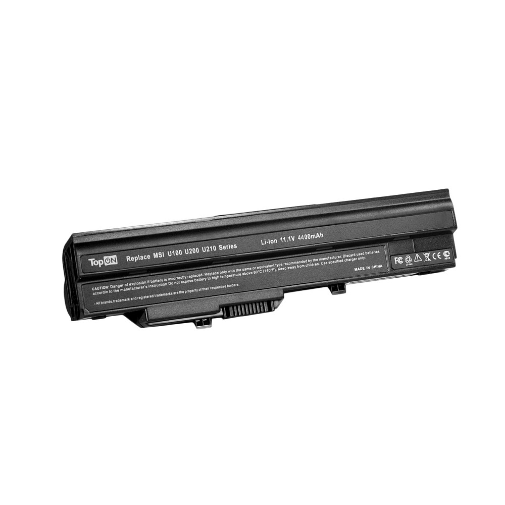 Аккумулятор для ноутбука MSI Wind U90, U100, U120, U200, U230 Series. 11.1V 4400mAh BTY-S11, 3715A-MS6837D1