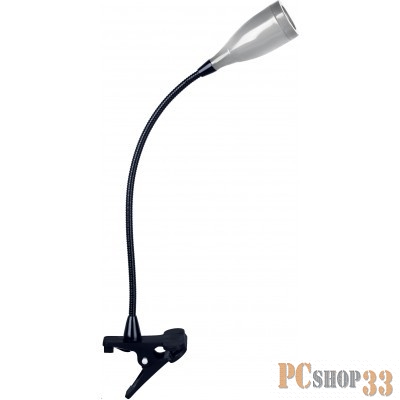 Camelion Настольные светильники Camelion KD-763 С03 серебро LED (Светильник настольный,230V ,2Вт, 12 светодиодов)