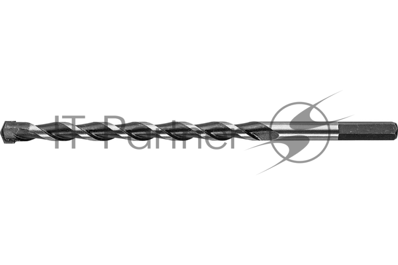 Cверло ЗУБР ПРОФЕССИОНАЛ 6 x 200 мм по бетону усиленное, 3-х гранный хвостовик