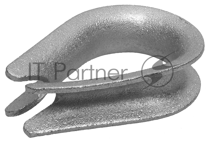 Коуш DIN 6899, 10мм, 1 шт, оцинкованный, ЗУБР