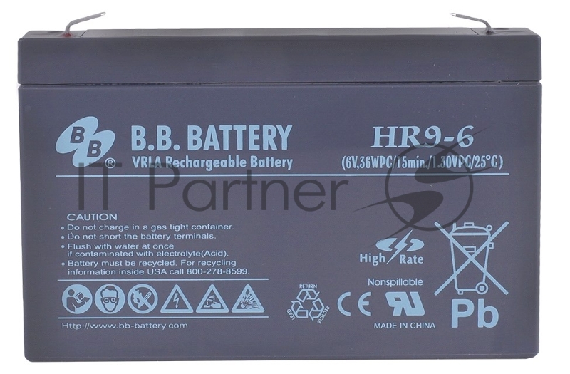 Батарея B.B.Battery HR 9-6 6В 9Ач