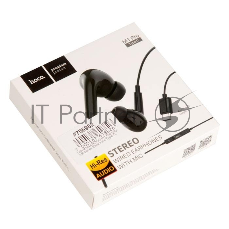 Гарнитура HOCO m1 Pro original series Earphone Type-C, черный