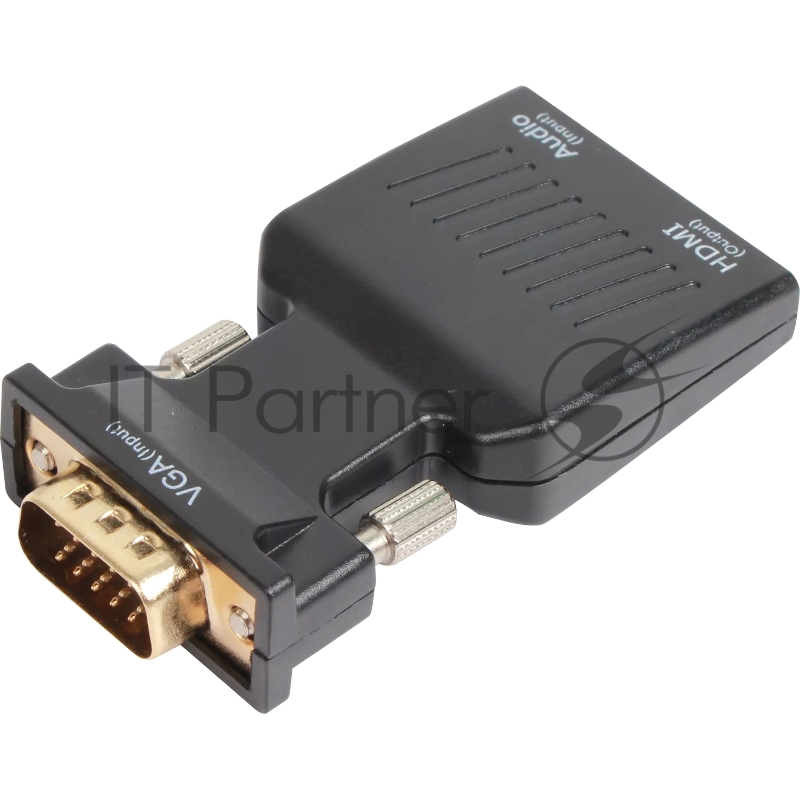 Переходник VCOM CA337A VGA(M)+audio+microUSB --> HDMI(F)1080*60Hz, VCOM <CA337A>