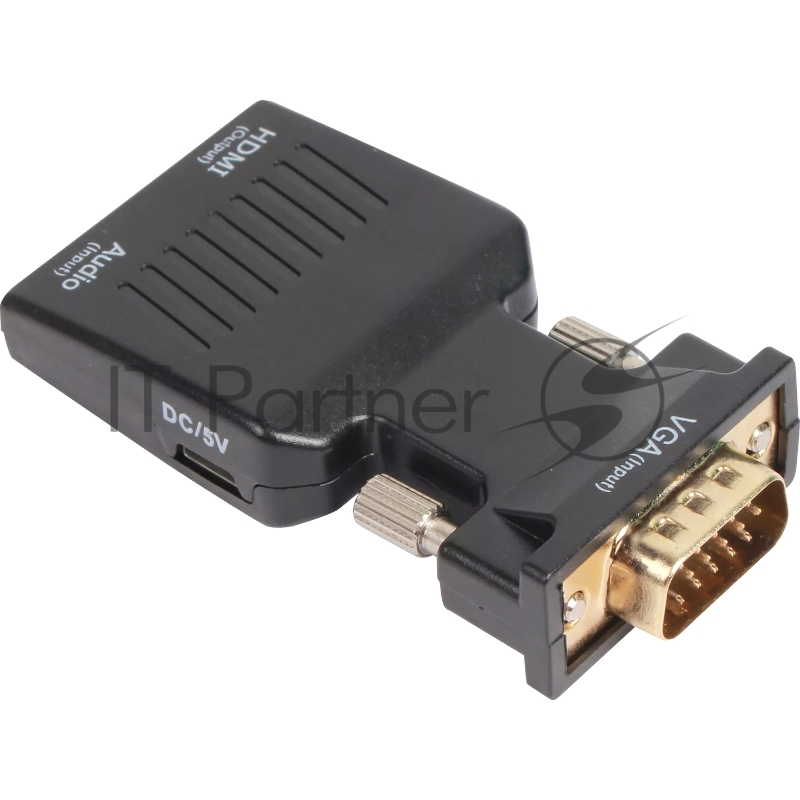 Переходник VCOM CA337A VGA(M)+audio+microUSB --> HDMI(F)1080*60Hz, VCOM <CA337A>