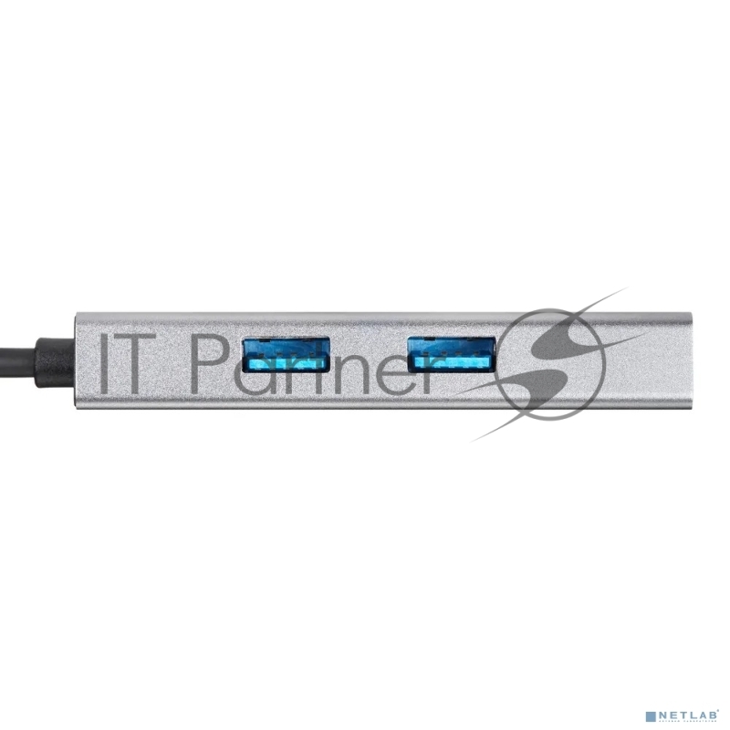 Адаптер VCOM CU459 Type-Cm --> RJ-45+2USB3.0(f) + PD100 Вт Alum Shell VCOM <CU459>