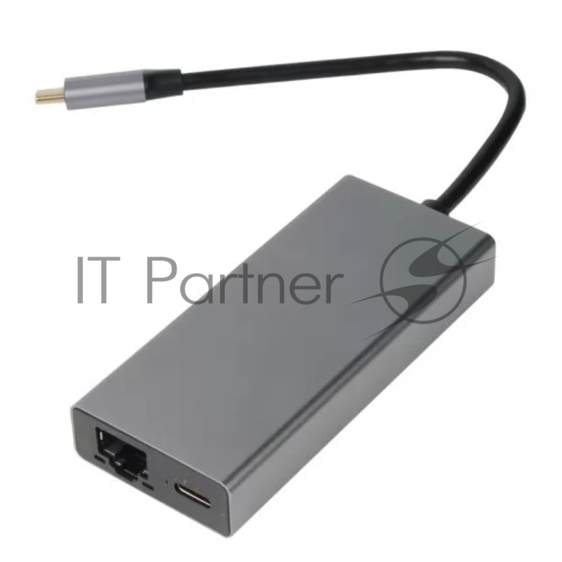 Адаптер VCOM CU459 Type-Cm --> RJ-45+2USB3.0(f) + PD100 Вт Alum Shell VCOM <CU459>