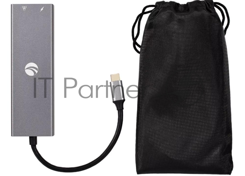 Адаптер VCOM CU459 Type-Cm --> RJ-45+2USB3.0(f) + PD100 Вт Alum Shell VCOM <CU459>