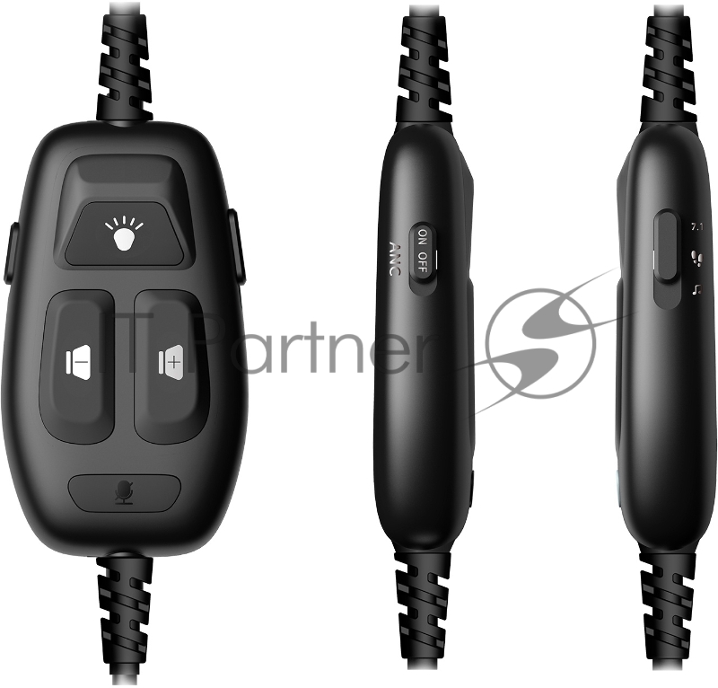 Наушники с микрофоном A4Tech Bloody MC750 черный 2.3м мониторные USB оголовье (MC750 BLACK)