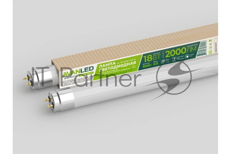 Лампа светодиодная AL T8-18-840-1200-М 18Вт матовая 4000К нейтр. бел. G13 2000лм 195-265В (пр-во РФ) AVANLED 11112401