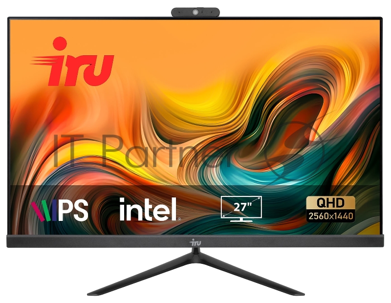 Моноблок IRU Office 27IH5P2K 27 QHD i5 11400 (2.6) 8Gb SSD1Tb UHDG 730 Free DOS GbitEth WiFi BT 120W Cam черный 2560x1440