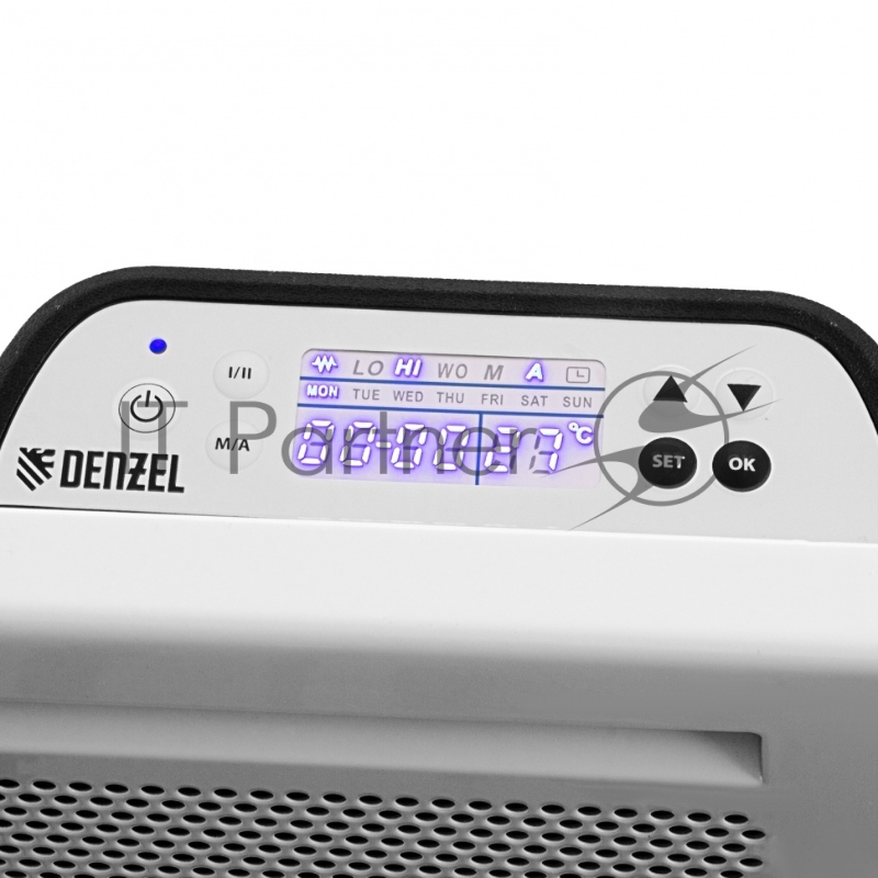 Конвектор гибридный электрический HybridX-1000, ИК нагреватель, цифровой термостат// Denzel