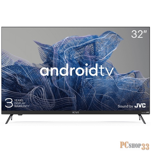 Телевизор LED Kivi 32 32H750NB черный HD 60Hz DVB-T2 DVB-C USB WiFi Smart TV