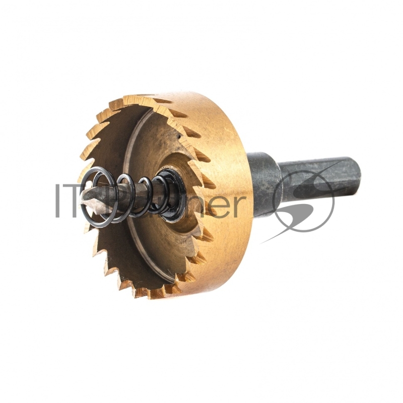 Коронка по металлу HSS, 42 мм, нитридтитановое покрытие //Denzel