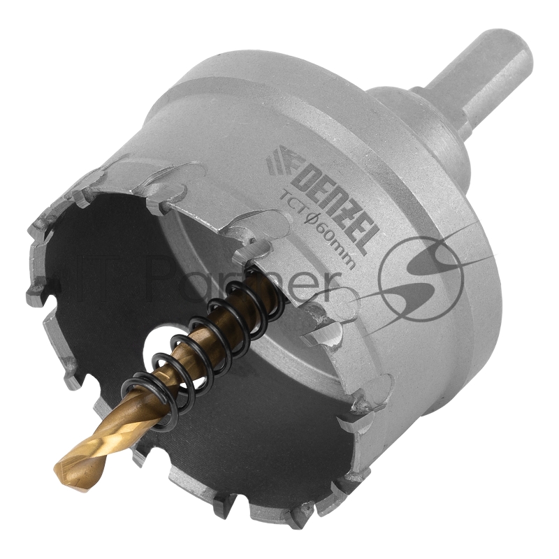 Коронка по металлу твердосплавная, 60 мм //Denzel