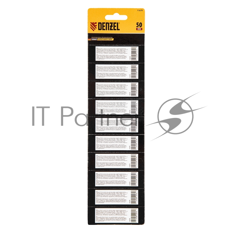 Набор бит PH2х50, сталь S2, 10 шт., круглый профиль, отрывная упаковка// Denzel