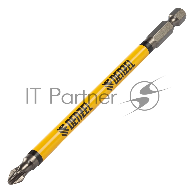 Набор бит PH2х127, сталь S2, круглый профиль, 5шт.// Denzel