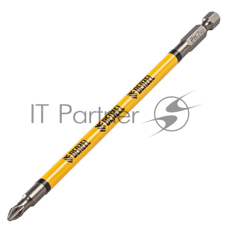 Набор бит PH2х150, сталь S2, круглый профиль, 5шт.// Denzel