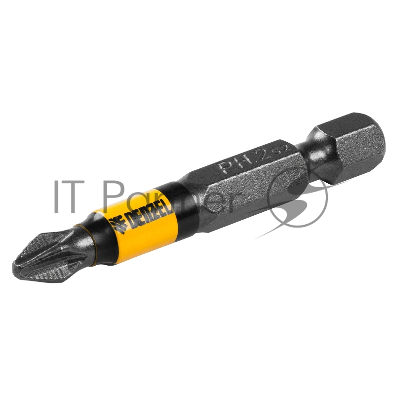 Набор бит PH2х50, сталь S2, круглый профиль, 10 шт.// Denzel