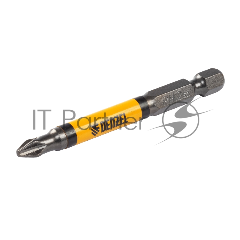 Набор бит PH2х70, сталь S2, круглый профиль, 10 шт.// Denzel