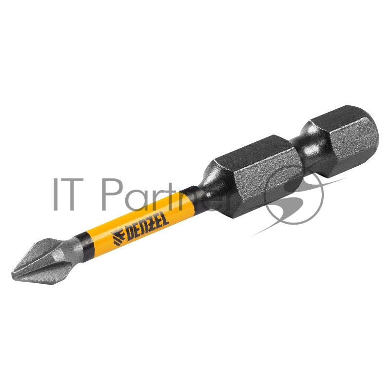 Набор бит торсионных PH1x50 мм, лазерная обработка шлица, сталь S2, 10 шт.// Denzel
