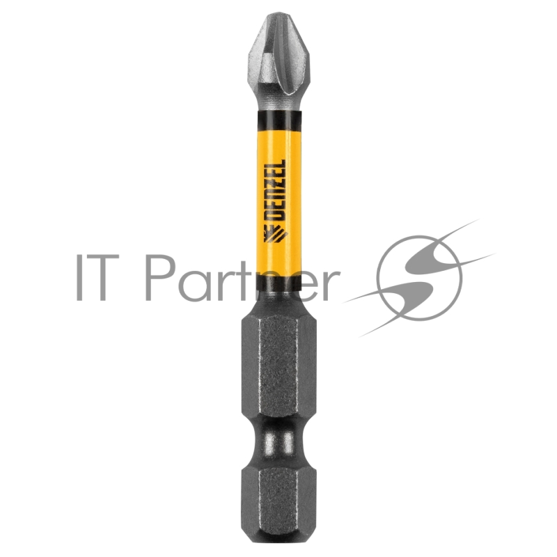Набор бит торсионных PH2x50 мм, лазерная обработка шлица, сталь S2, 10 шт.// Denzel