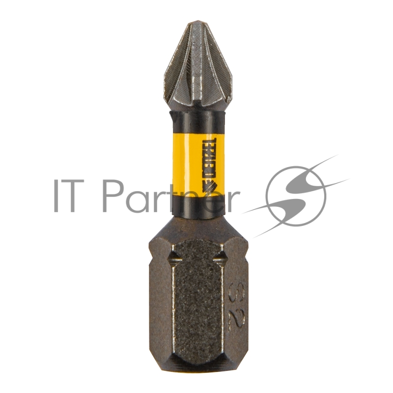 Набор бит торсионных PZ1x25 мм, лазерная обработка шлица, сталь S2, 10 шт.// Denzel