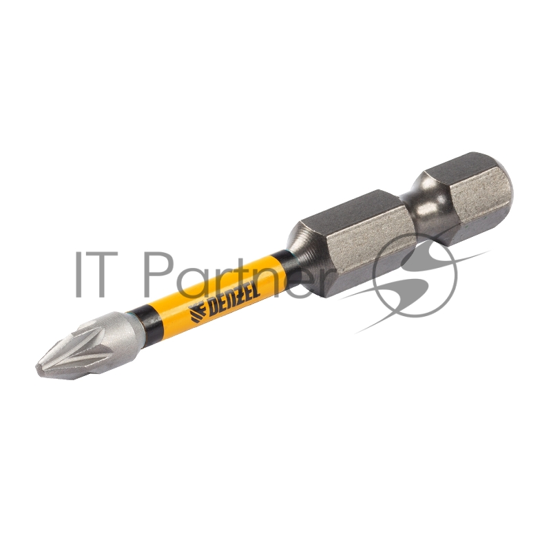 Набор бит торсионных PZ1x50 мм, лазерная обработка шлица, сталь S2, 10 шт.// Denzel
