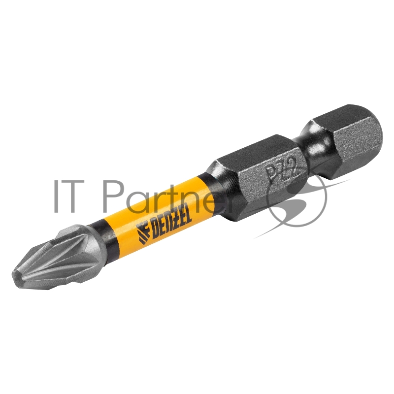 Набор бит торсионных PZ2x50 мм, лазерная обработка шлица, сталь S2, 10 шт.// Denzel