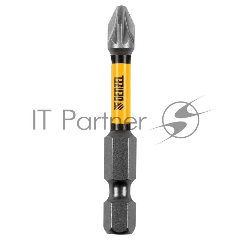 Набор бит торсионных PZ2x50 мм, лазерная обработка шлица, сталь S2, 10 шт.// Denzel