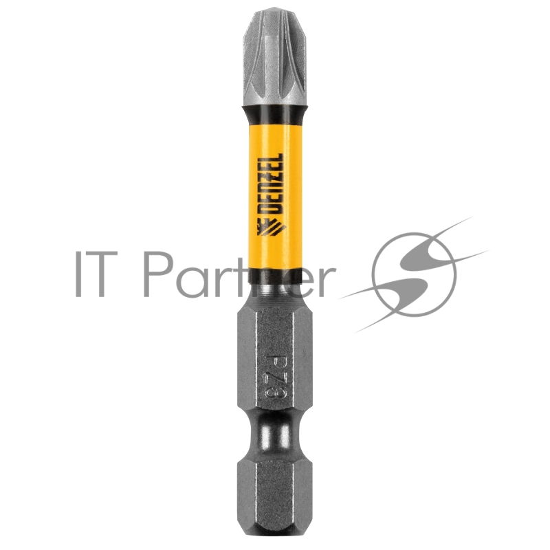 Набор бит торсионных PZ3x50 мм, лазерная обработка шлица, сталь S2, 10 шт.// Denzel