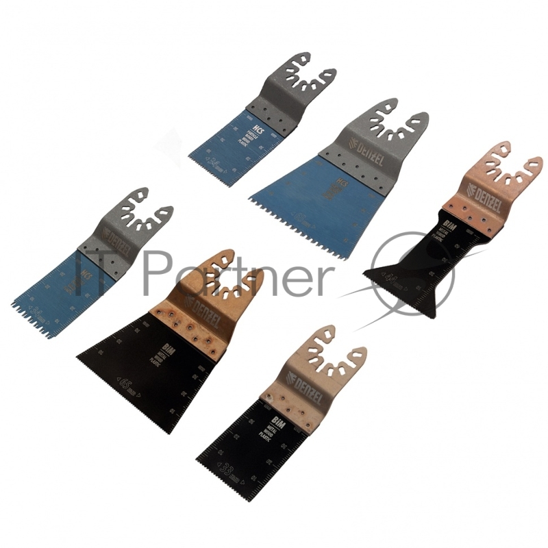 Набор насадок для МФИ по дереву и металлу, 6 шт. // Denzel