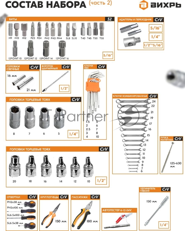 Набор инструментов 73/6/7/9