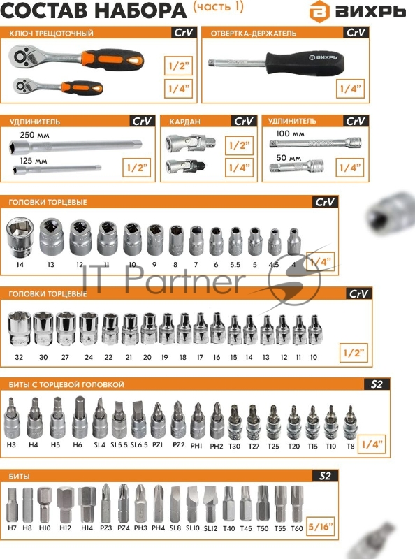 Набор инструментов 73/6/7/8