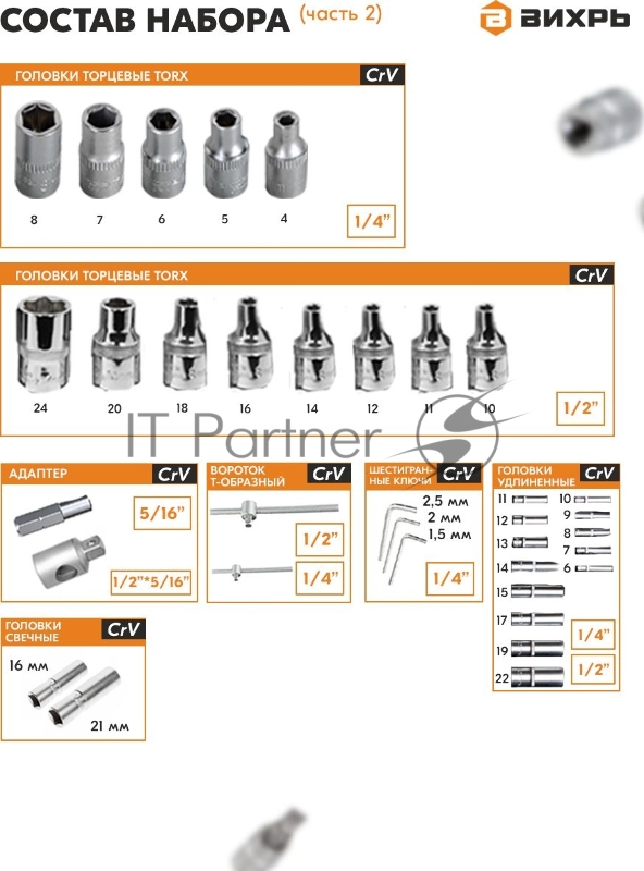 Набор инструментов 73/6/7/8